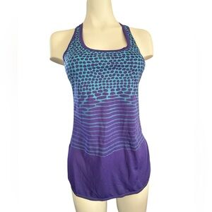 New Balance Tank TopAthletic/Running Purple /Blue Patterned, lightweight, Sz XS